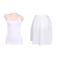 디T 국산 인견 끈나시 4부 속치마 세트