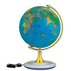 세계로 별이뜨는 행정도 지구본 센서자동 On-Off 높이450mm 304-HGSM, 혼합 색상