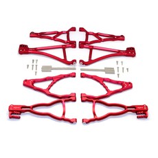 GPM鋁製前+後+上+下懸吊臂 8入組 FOR E-REVO 560871/REVO/SUMMIT 專用, R, 1套