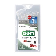 SUNSTAR 三詩達 G.U.M Angle L型牙間刷 SSS, 10片, 1個