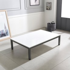 홈인홈 the 튼튼한 책상 겸 테이블 좌식 1500 x 800 mm, 상판 (화이트) + 다리 (그레이)