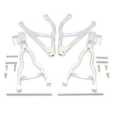 GPM鋁製後上+下懸吊臂4件組 FOR E-REVO 560871/REVO/SUMMIT專用, S, 1套
