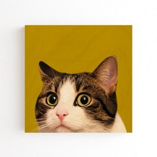 大家的工廠 貓咪白樺木居家裝飾畫框 TYPE 07 美國短毛貓