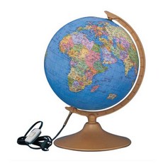 星星降落在世界上的行政圖地球儀開關 On-Off 220-HGS, 混色