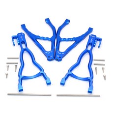 GPM鋁製後上+下懸吊臂4件組 FOR E-REVO 560871/REVO/SUMMIT專用, B, 1套