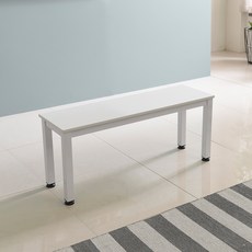 홈인홈 the 튼튼한 벤치 테이블 1000 x 300 mm, 상판 (화이트) + 다리 (화이트)