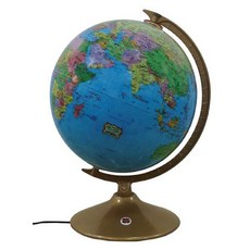 세계로 국문판 신형 별이뜨는지구본 센서자동 On-Off 220-SBL, 블루