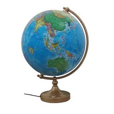 세계로 국문판 신형 별이뜨는지구본 센서자동 On-Off 270-SBL, 블루