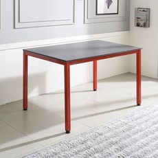 홈인홈 the 튼튼한 책상 겸 테이블 1200 x 700 mm, 상판 (그레이) + 다리 (레드)
