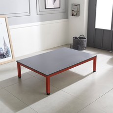 홈인홈 the 튼튼한 책상 겸 테이블 좌식 1200 x 800 mm, 상판 (그레이) + 다리 (레드)