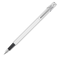 CARAN D'ACHE 瑞士卡達 金屬鋼筆, EF(尖頭), 白色