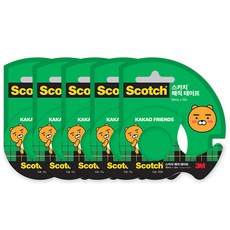쓰리엠 스카치 122A 카카오프렌즈 매직테이프, 라이언, 5개입