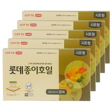 롯데이라이프 종이호일 시트형 대, 30개입, 5개