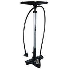 AIRACE 벨로체 P 자전거 펌프 AF-11, 블랙 + 실버, 1개