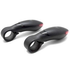 閃光自行車桿端, 黑色的, 1套