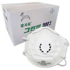 꽃사슴 그린텍 2002 2급 방진 마스크 20p, 12개입