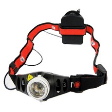 自行車帽變焦燈 DS-175 TK37 Q3, 黑色的, 1個