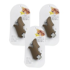 ANTS 寵物犬鴨嘴造型防咬嘴套 L號, 巧克力, 3片