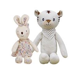 CONY BABY 安撫娃娃 兔子+白虎 隨機出貨, 1組