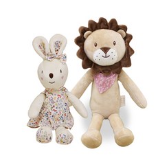 CONY BABY 安撫娃娃 兔子+獅子 隨機出貨, 1組