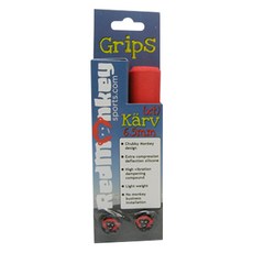 Monkey Carb 矽膠自行車車把把手, 紅色的, 1套