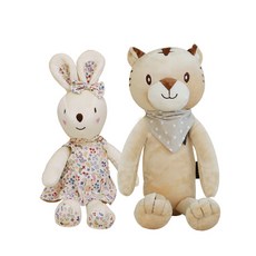 CONY BABY 安撫娃娃 兔子+黃虎 隨機出貨, 1組
