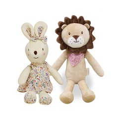 CONY BABY 安撫娃娃 兔子+獅子 隨機出貨, 1組