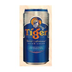 모두의팩토리 세계맥주 캔 우드데코 자작나무 소품, 25.타이거
