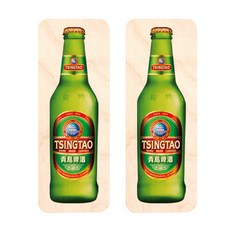 모두의팩토리 세계맥주 미니버틀 냉장고자석 2p, 칭타오