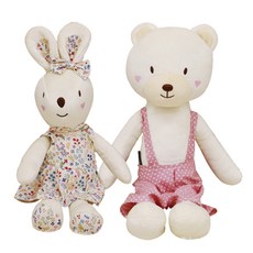 CONY BABY 安撫娃娃 兔子+小熊, 1組