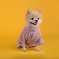 you're a peach 寵物高領刷毛運動衫T恤, 粉紅色
