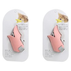 AnTs 강아지 큐티 덕 입마개 S, 피치, 2개