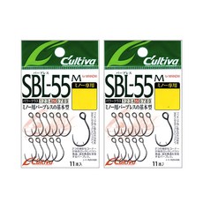 컬티바 미노우 교체용 바늘 SBL-55 11p, 2개