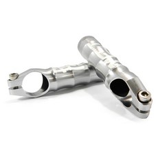 AEST 鎂超輕車把端自行車車把輔助握把, 金屬銀, 1個