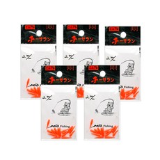 MR찌사랑 2mm용 형광 케미꽂이 주황, 5개