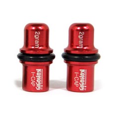 Cohosys 自行車氣門嘴蓋, 紅色的, 2件