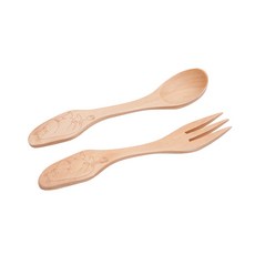 아카시아 무민 스푼 + 포크 세트, 1세트
