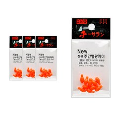 MR찌사랑 진공 주간형광케미 물방울형 빨강, 4개