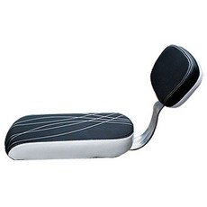 Ds 自行車架靠背鞍座, 黑色+銀色, 1個