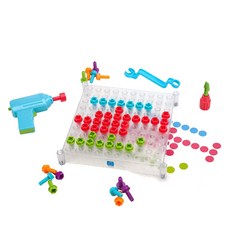 Learning Resources Design&Drill系列透明板螺絲玩具組 EDI4114, 5種