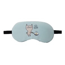 런웨이브 도티 찜질 팩 겸용 수면안대 에그캣, 1개