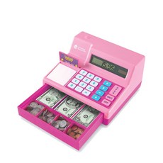 Learning Resources 角色扮演遊戲系列收銀機 LER2629-P, 粉色的