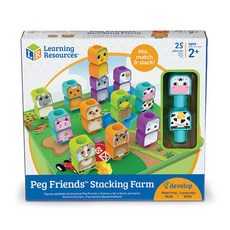 Learning Resources 動物農場疊疊樂 LER3376, 11種