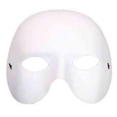 Partybok Helloween 半面罩面罩 ROMK637, 白色的