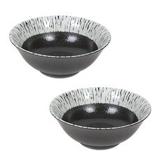 Dear Living 斑馬麵碗, 黑色, 2個