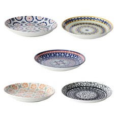 Dear Living 北歐陶瓷B 盤子 15.5cm, 1套, 5種盤子