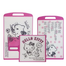 HELLO KITTY 記憶砧板3p套組, 1套, 砧板大+中+迷你