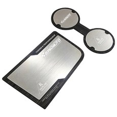 DXSOAUTO Carcom AL髮絲紋雙區杯架飾板 黑色 HOT HATCH i30 4p, 1套