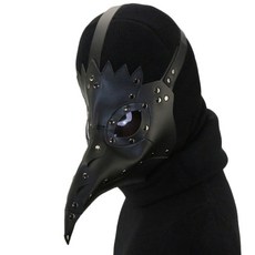 PARTY COSTUME 皮革老鷹面具 ROMK587, 黑色, 黑色