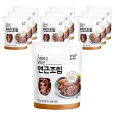 반찬단지 연근조림 조림류, 10개, 120g